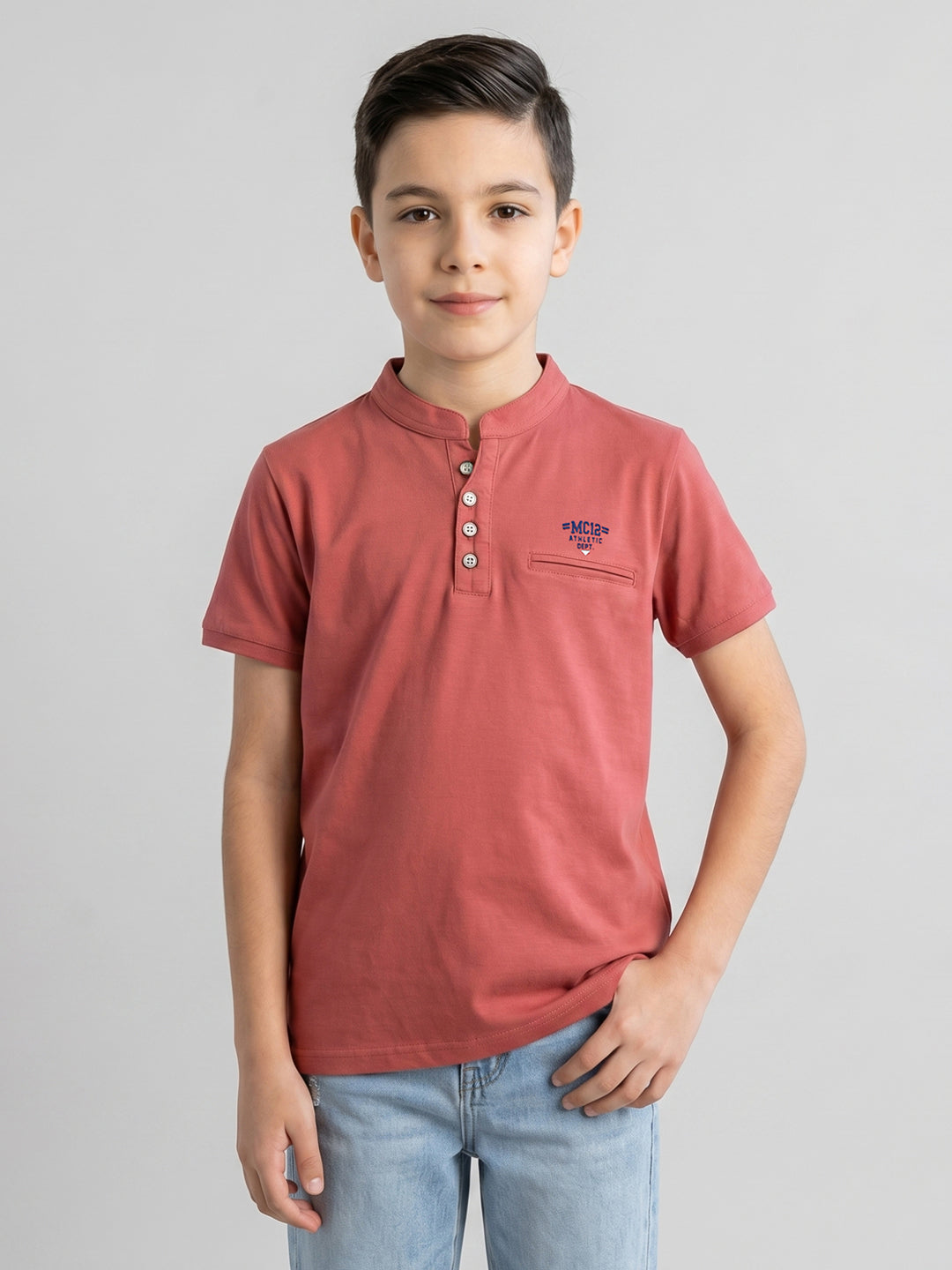 Monte Carlo Boy Regular Fit Rose Kurta 5-6 Years ярко-розовый