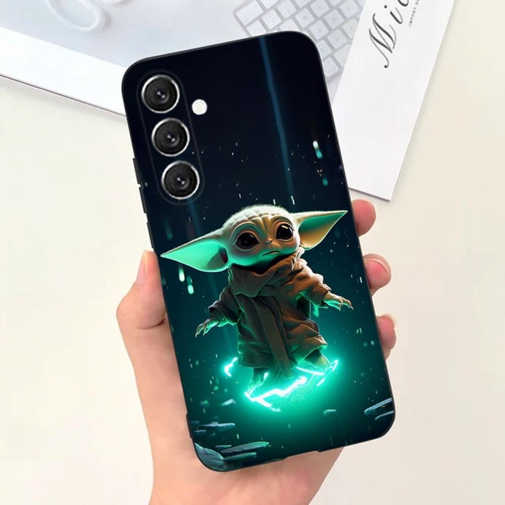 Cute Baby Y-Yoda Phone Case Phone Case For Samsung S25,S24,S21,S22,S23,S30,Ultra,S20,Plus,Fe,Lite,Note,10,9,5G Black Cover Samsung S205G