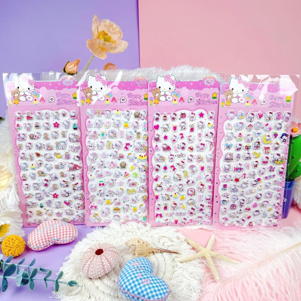 Adorable Hello Kitty Foam Stickers Cartoon DIY Journal and Scrapbook Decorative Stickers Children Stationery Decoration