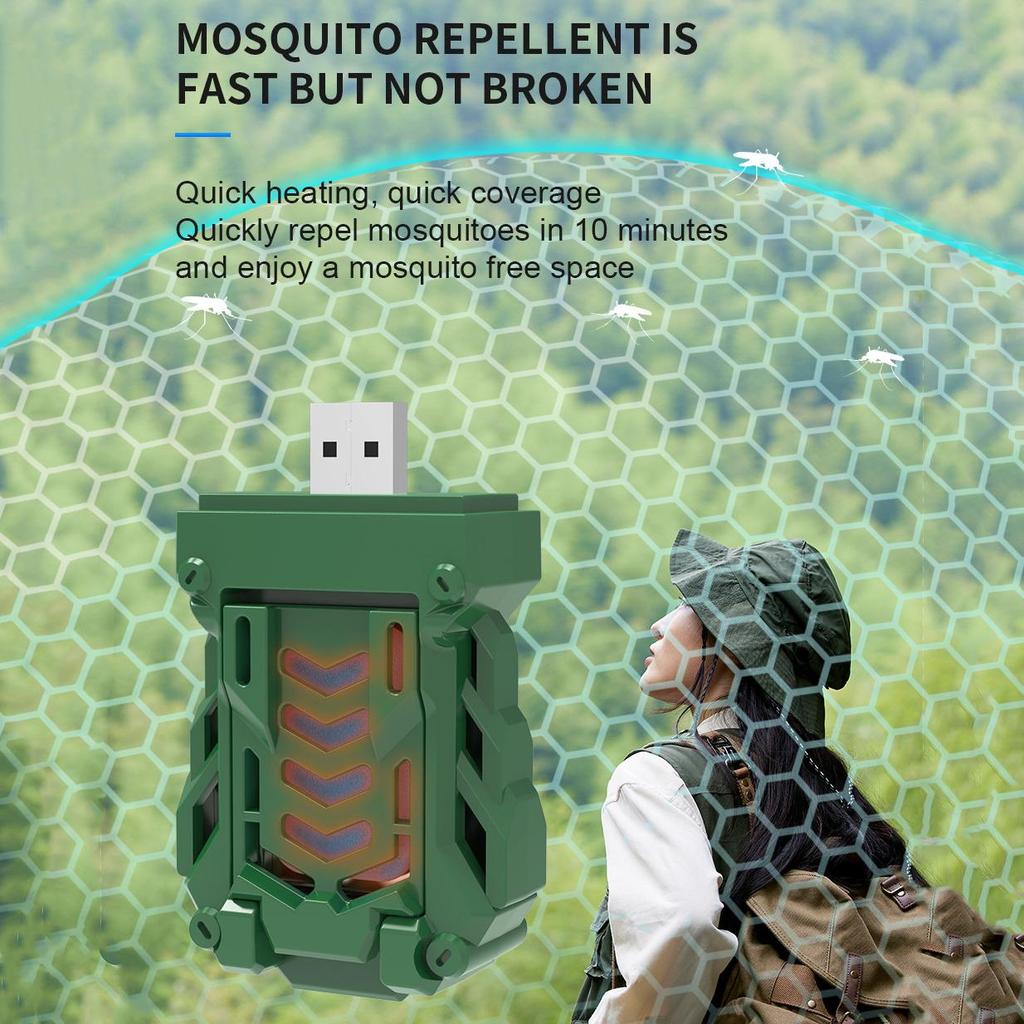 Riscaldatore repellente per zanzare elettrico USB Anti repellente per zanzare Repellente per insetti per viaggiare in campeggio da pesca