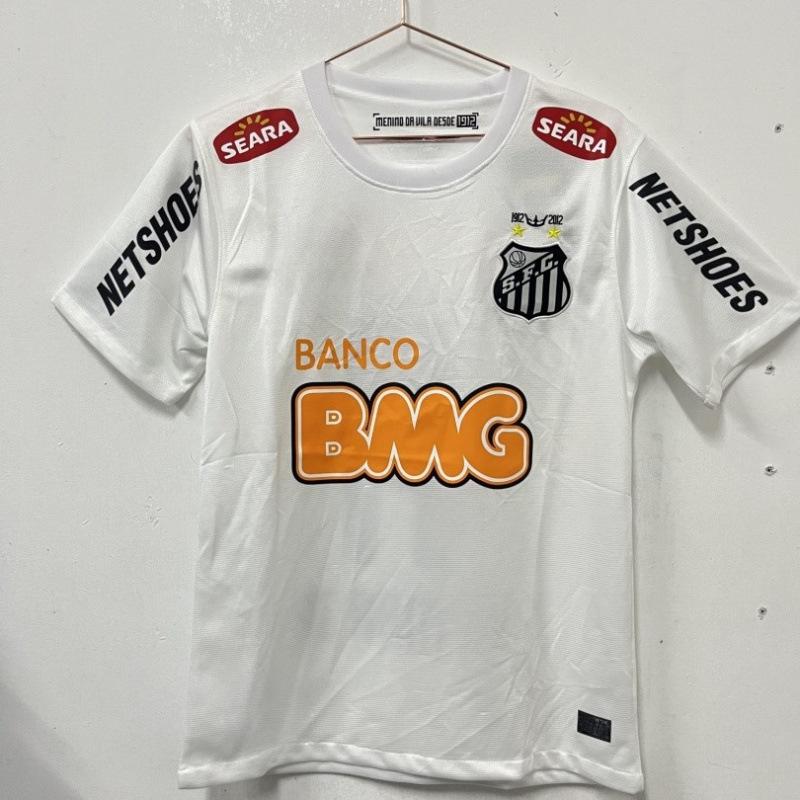 Vintage 2012 Santos Jersey Santos Commemorative Edition Football Jersey No. 11 Neymar Cross-border Brazil Signature Edition