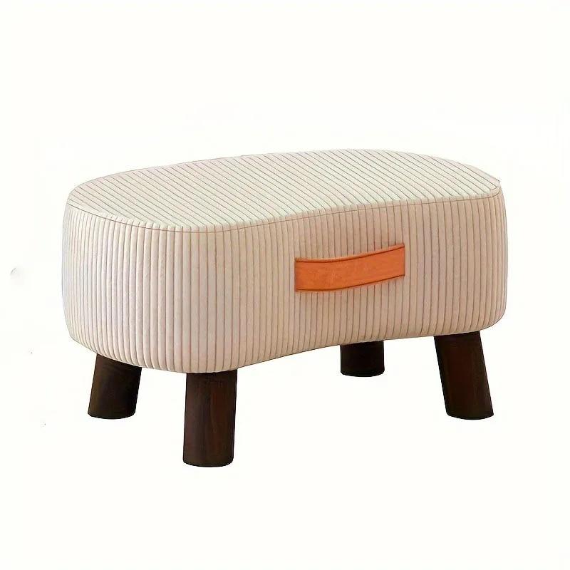 Simple Shoe Changing Stool Living Room Sofa Pedal Stool Coffee Soft Bag Household Nordic Furniture Shoe Bench Dining