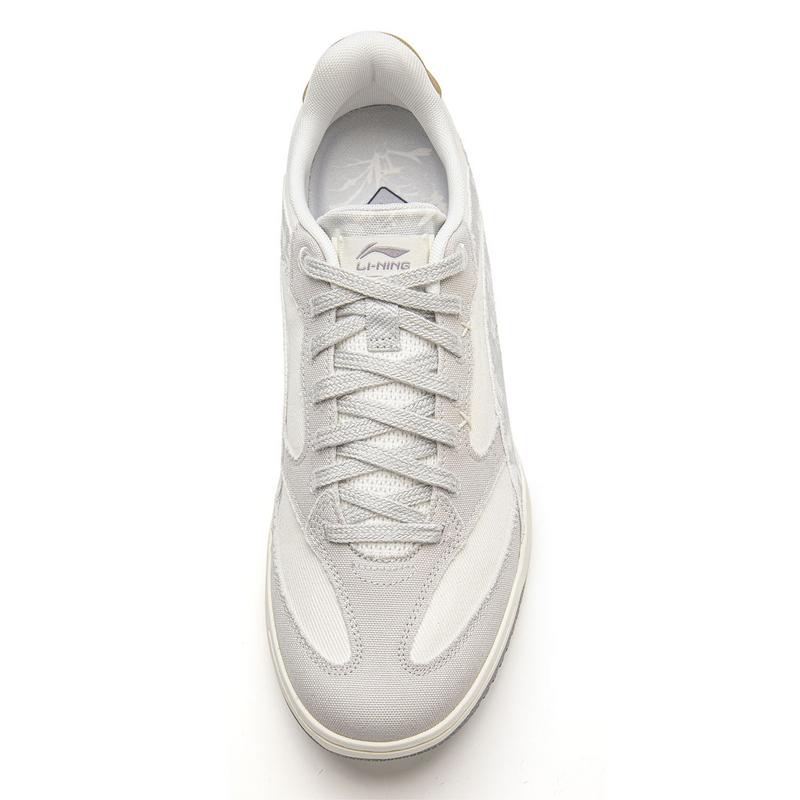 Li Ning Mondweiß Retro Sommer Atmungsaktiv Leicht Stoßdämpfung Klassisch Mode Sport Lifestyle Niedrige Schnürschuhe Herren Sneaker AGCW049-1