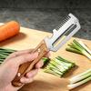 Pelador de Cocina Multifunción de Acero Inoxidable Específico para Cocina para Cortar Frutas y Verduras con Mango de Madera/Acero