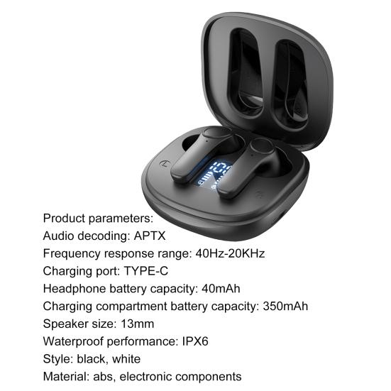 B11 Bluetooth-compatible Headset Durable Intelligent Noise Reduction Mini True Wireless Stereo Wireless Waterproof In-ear Earphones for Sport