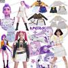 KIDS Anime Kpop Demon Hunter Cosplay Rumi Zoey Mira Costume Full Suit Style Kids Girls Stage Performance Clothes Halloween Party