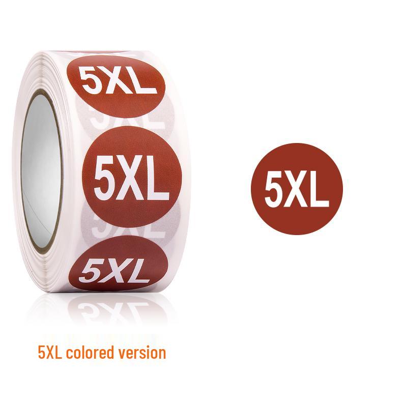 Self-Adhesive Round Size Stickers for Apparel & Footwear