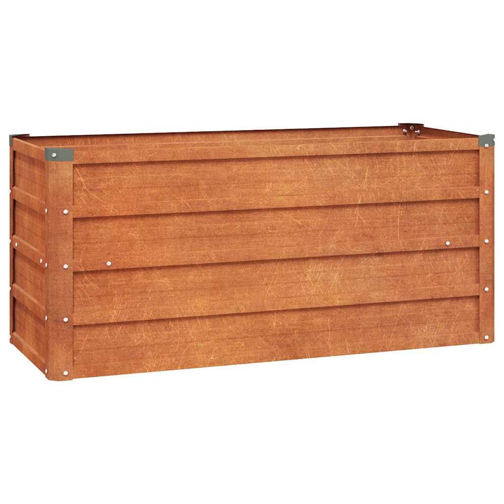 vidaXL Hochbeet Rostig 100x40x45 Cm Cortenstahl