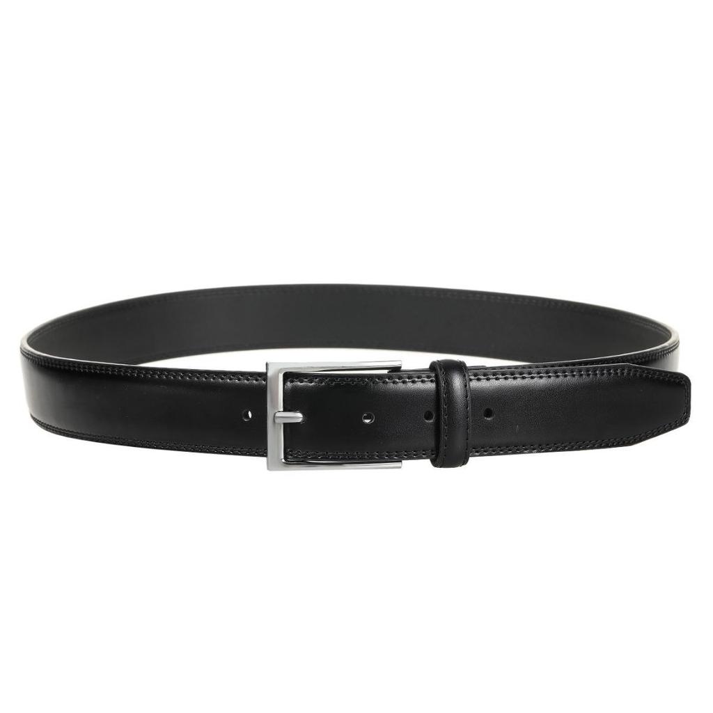 Business And Leisure Pin Buckle Leather Belt, Men'S Leather Belt, Light Luxury Cowhide Belt