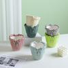 Yaratıcı Seramik Çiçek Saksıları Çiçek Vazosu Kabartma Desenli Çiçek Aranjmanı Aksesuarları Sukulent Bitki Ev Dekorasyonu