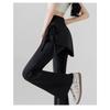 Women S Flared Pants Fake Two Piece Yoga Fitness High Waist Slim Leggings