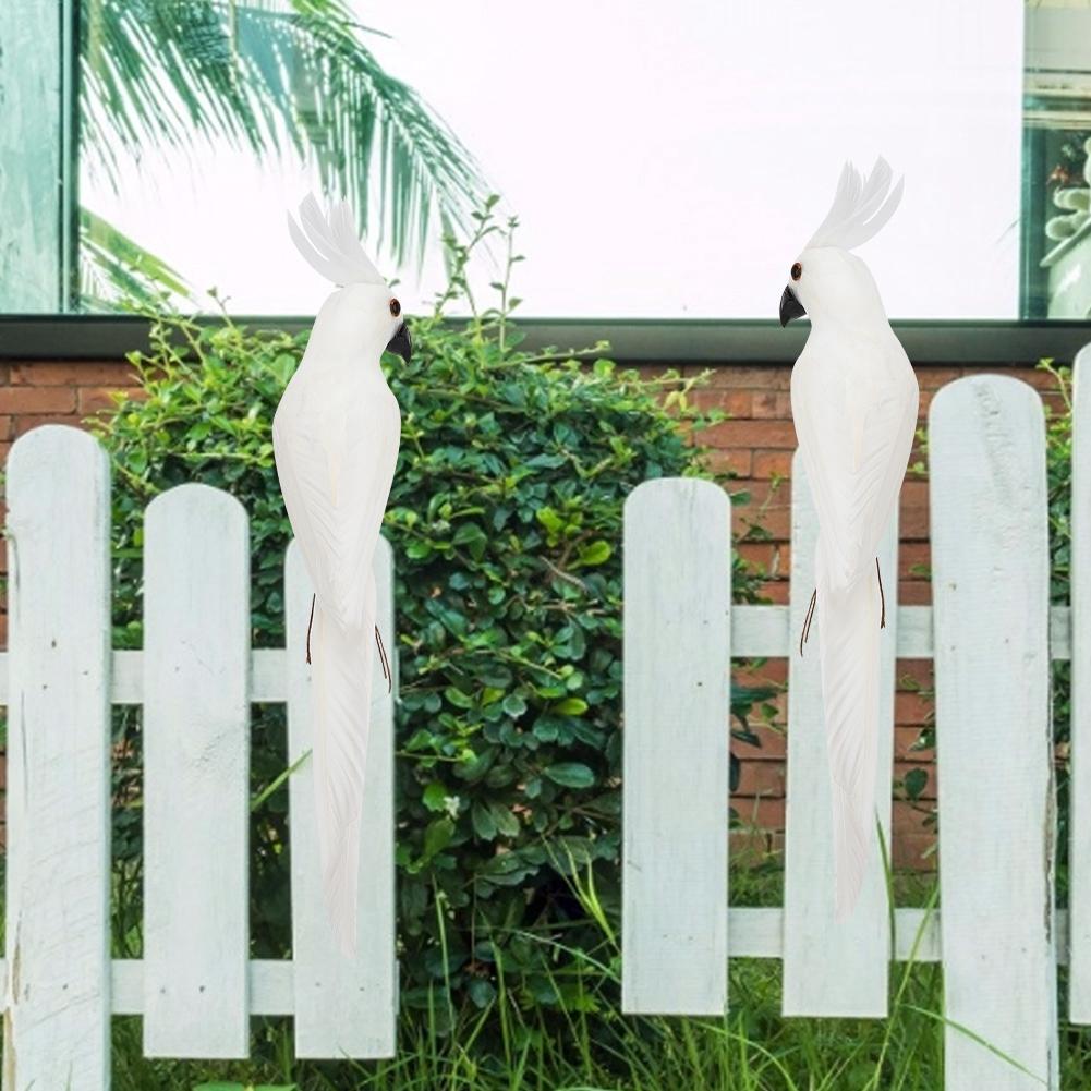 27,5 cm Roztomilý Simulační Pěnový Papoušek Umělý Pták Dekorace pro Zahradu Domácí Dekorace