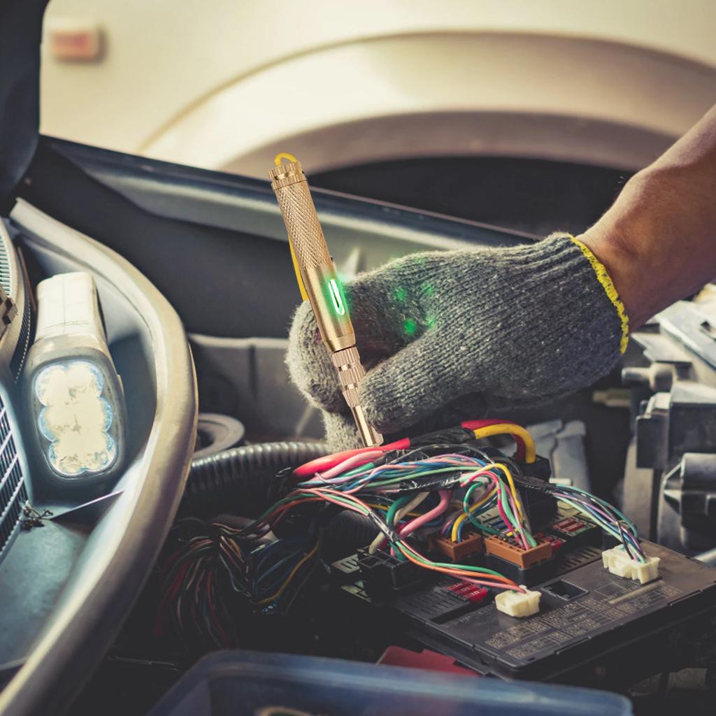 Universeller Auto-Stromkreistester Prüflichtstift 6V 12V 24V DC Spannung Auto Elektrisches System Diagnosewerkzeug Prüflampe