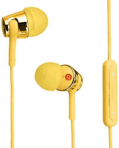 Sony MDR-EX150IP In-Ear Earphones: Yellow with Remote and Mic for iPhone/iPod/iPad