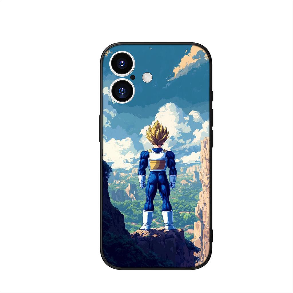 Son Gokus Dragon Vegeta Balls Phone Cover Case for Apple iPhone 16 15 14 Plus 13 12 Mini 17 Pro Max + 16E Air 16+ ProMax Casing