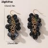 Summer Countryside Style Grape Pendant Earrings For Women Personalized Daily Accessory Party Jewelry Anniversary Birthday Gifts