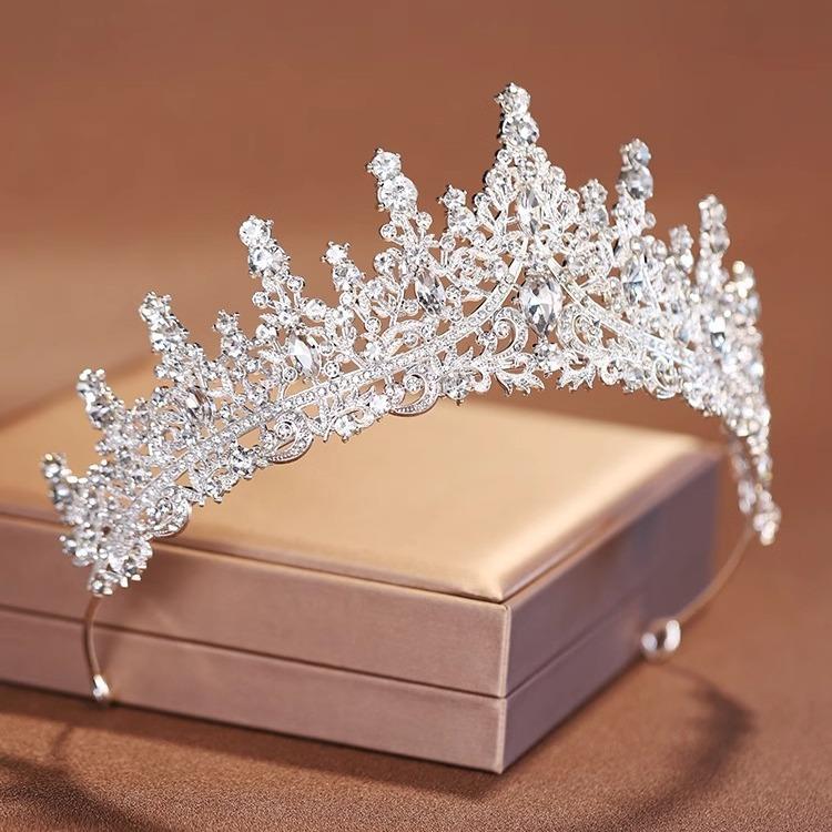 Crown Bridal Tiara Korean-style Atmospheric Wedding Hair Accessories Goddess's 18th-year-old Coming-of-age Ceremony Princess Birthday Crown