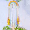 Bohemian Style Rainbow Wall Hanging, Rainbow Fabric Decoration For Home, Room, Classroom, Dorm Or Party, Bohemian Style