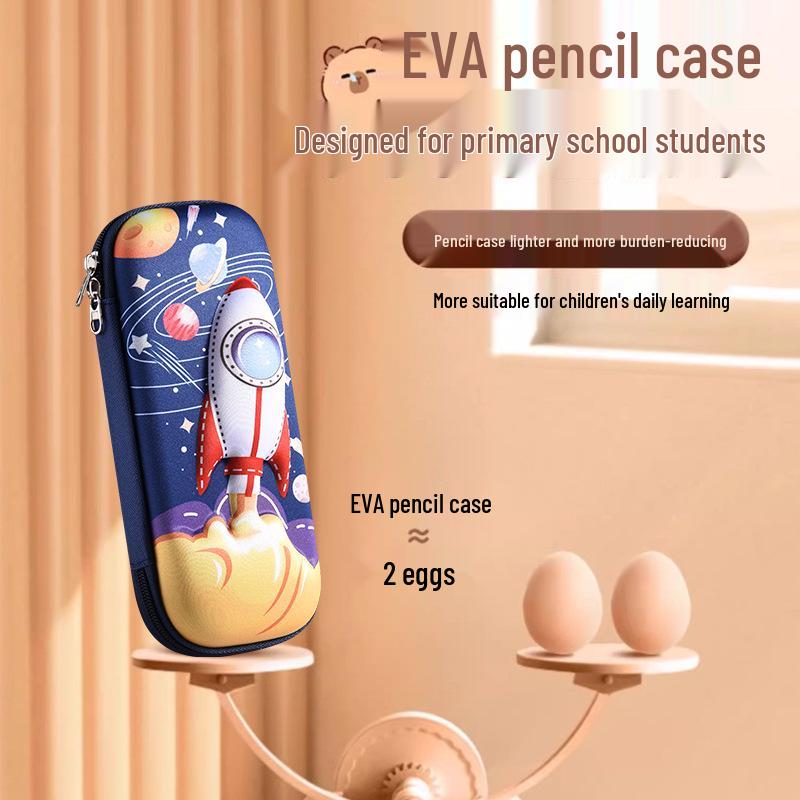 Large 3D Cartoon Pencil Case for Primary School Students