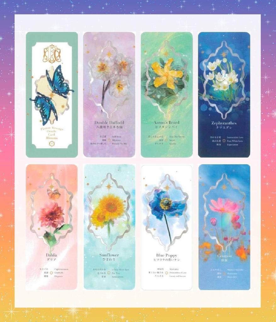 Flower Message Oracle Cards, Blossom, with Japanese Instructions, Oracle Tarot Card Fortune Telling [Authentic]