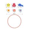 1/3Pcs Summer Beach Pool Accessories Sinking Pool Toy Safety Training Swimming Aid Ring Dive Ring Set Swimming Pool Ring