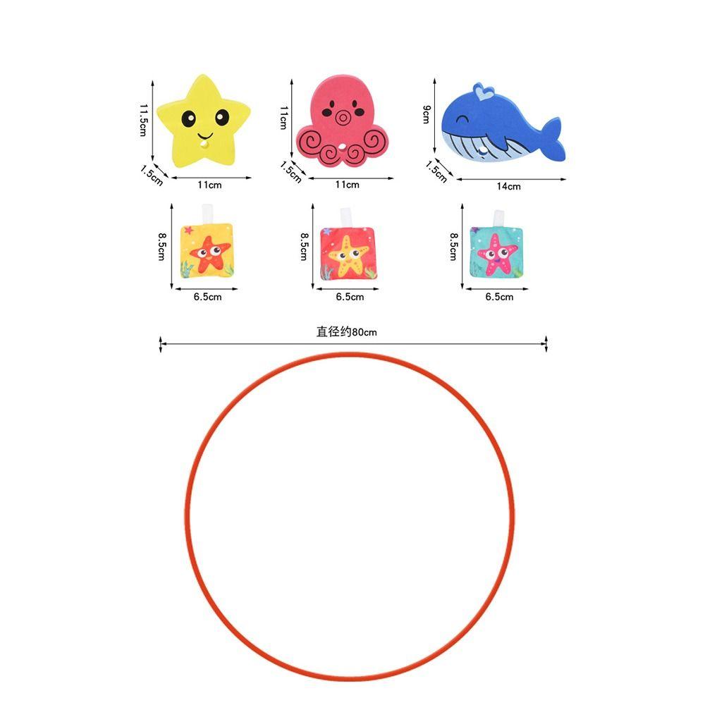 1/3Pcs Summer Beach Pool Accessories Sinking Pool Toy Safety Training Swimming Aid Ring Dive Ring Set Swimming Pool Ring