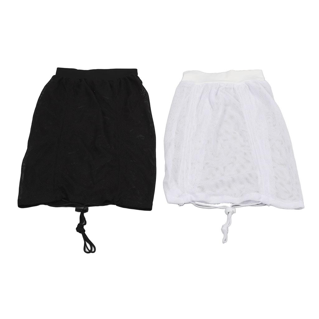 2PCS Net Plopping Cap Adjustable Multifunctional Reusable Net Plopping Bonnet with Drawstring for Dry Curly Hair