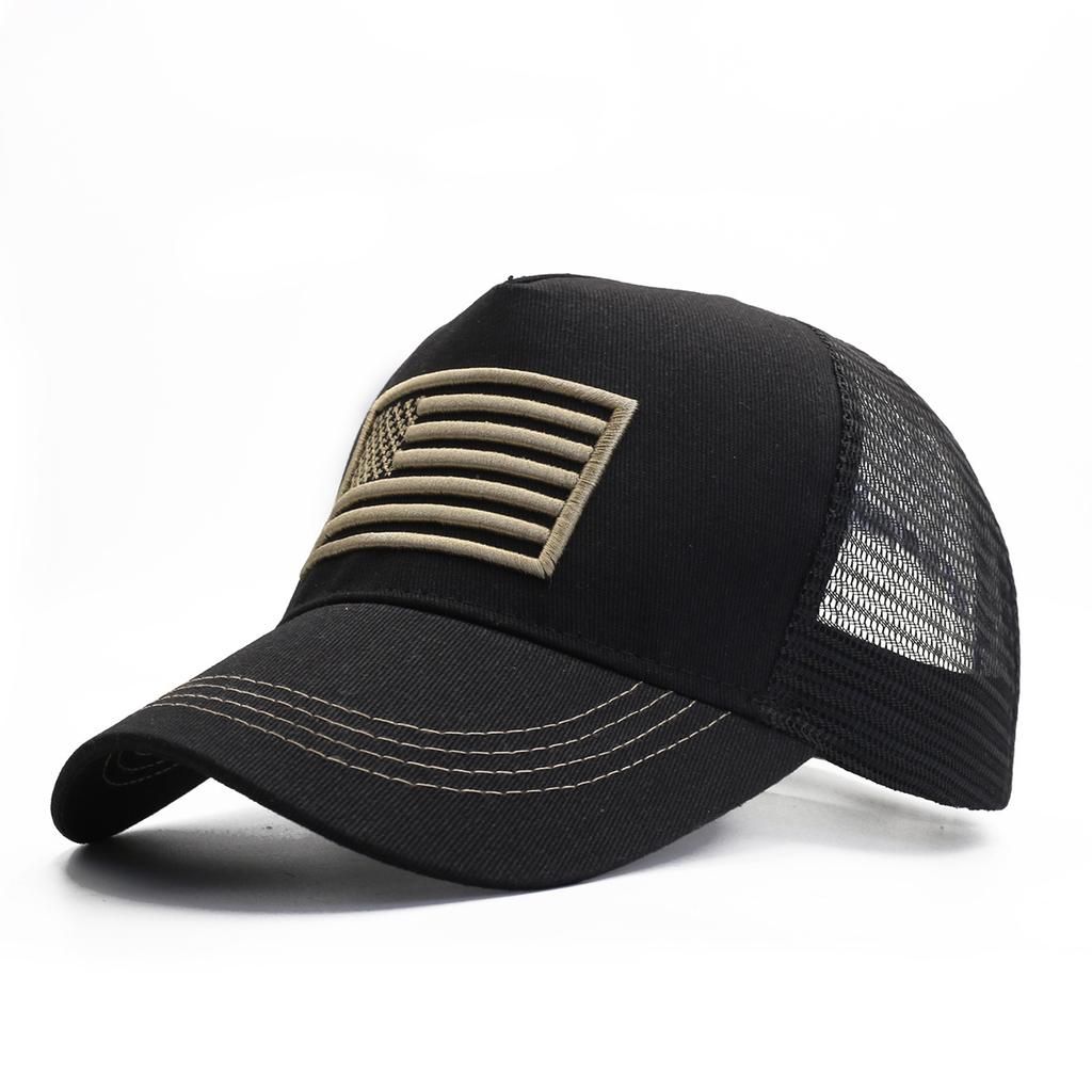 American Flag Camouflage Baseball Cap Men's Summer Hat Sun Protection Visor Hat Women's Summer Cool Hat Popular Net Hat