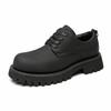 2025 New Big Head Leather Shoes Men's Japanese Retro Platform Tooling Big Head Shoes Men's Martin Small Leather Shoes Men's Trend