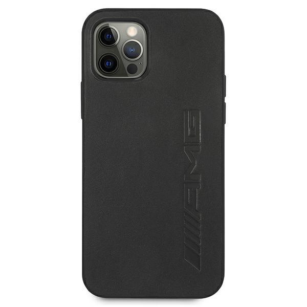 Etui do iPhone 12 Pro Max AMG Skórzane Czarny