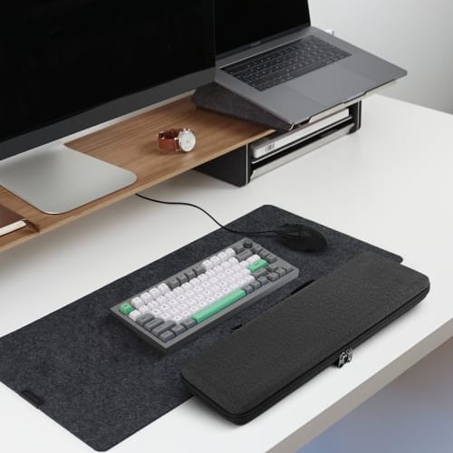 Geekria 75% Keyboard Case, Hard Shell Travel Carrying Case for 84-Key Portable Keyboards, Compatible with Keychron K2 Version 2/K2/Q1/V1, ASUS ROG Azo