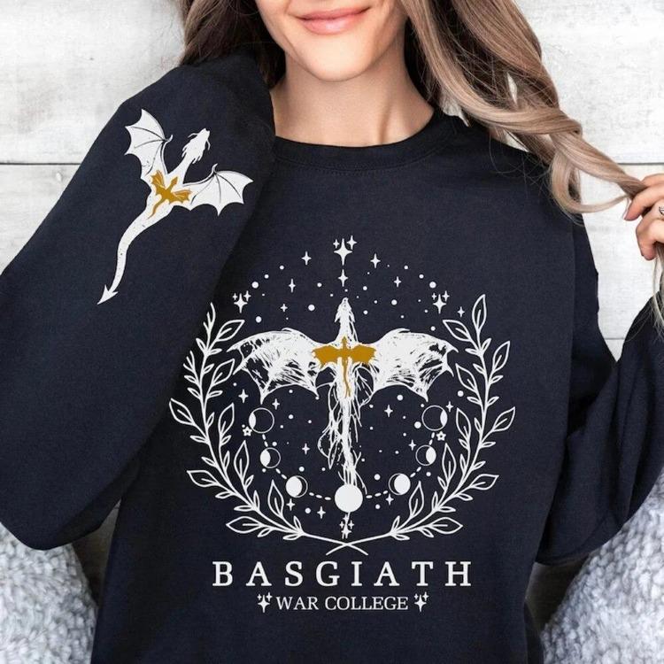 Cozy Women Long Sleeve Fly or Die Hoodie Basgiath War College Novelty Gift Bookish Fourth Wing Sweatshirt Pullover