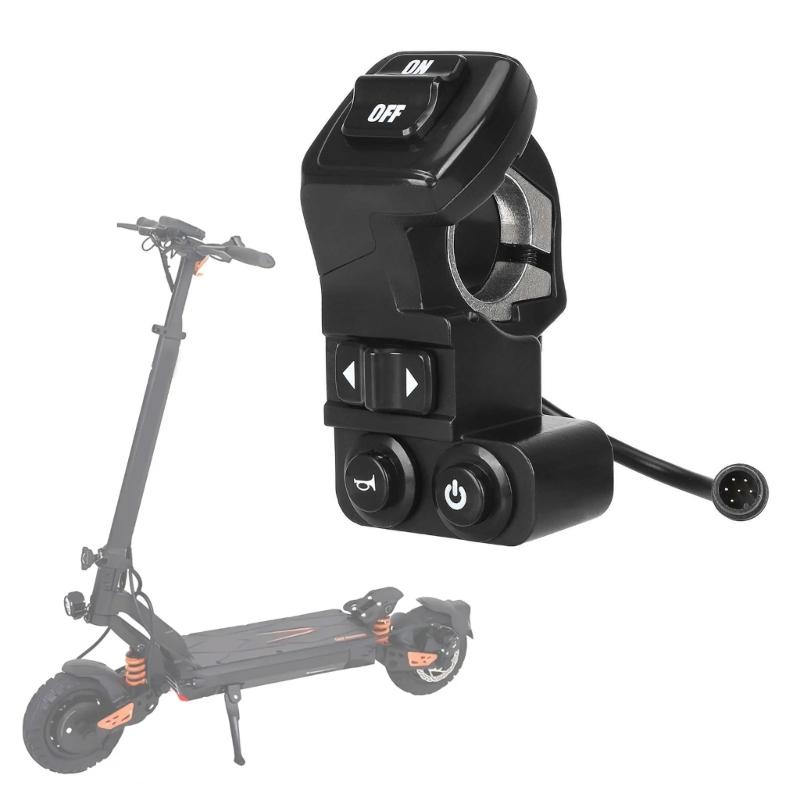 Waterproof 6 Pin 4 Function Scooter Handle Control Switches for Max Turn Signal Horn Button Scooters Accessories