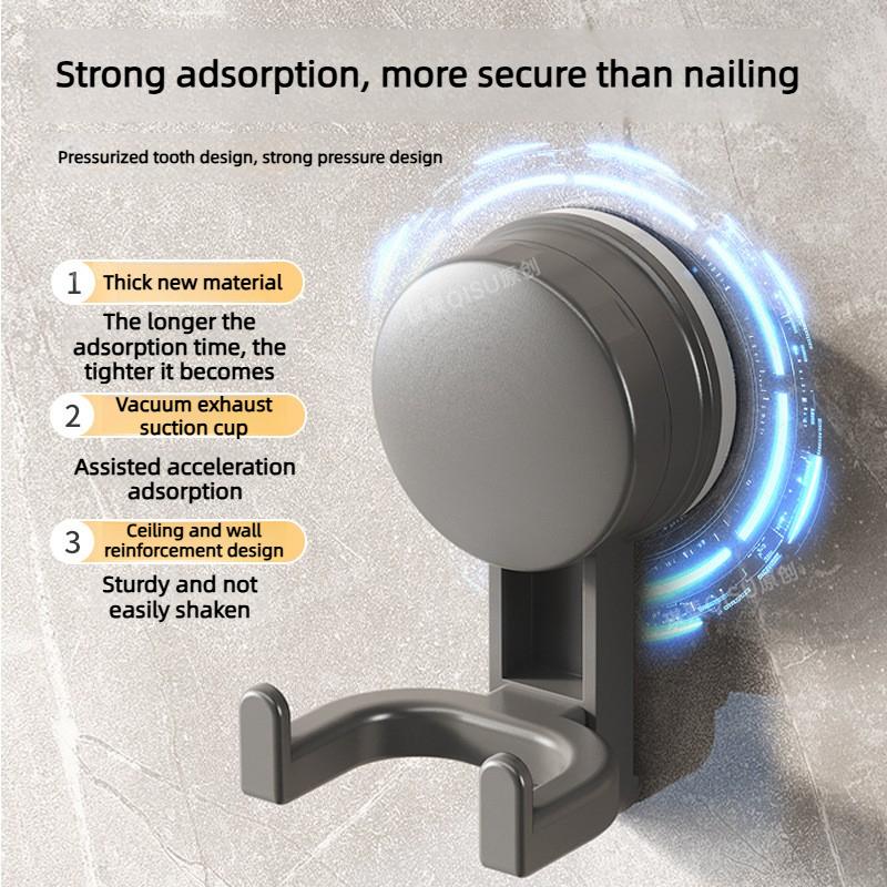 Ganchos de Ventosa a Vácuo - Sem Perfuração - Cabides Adesivos para Parede sem Danos para Banheiro, Cozinha, Parte de Trás da Porta e Chuveiro, Ganchos de Utilidade Fortes