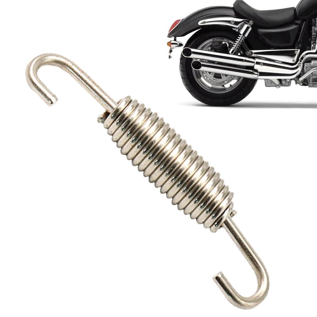 Exhaust Pipe Spring, Stainless Muffler Spring for Exhaust Pipe, Muffler Hook Portable, Long Lasting Modified Accessory Elasticity for Car Scooter