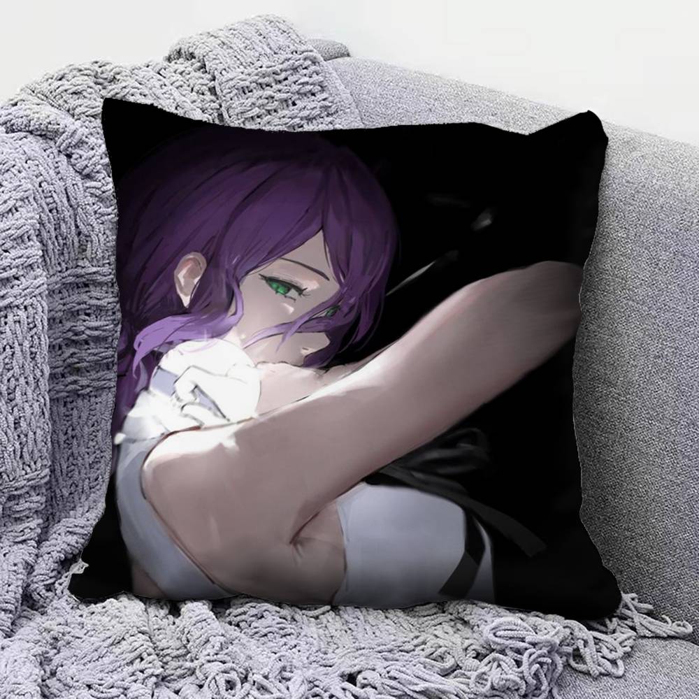 Reze Chainsaw Man Anime Girl Fujimoto Tatsuki Pillow Covers Home Sofa Cushion Covers and Aecorative Custom 30x30 cm