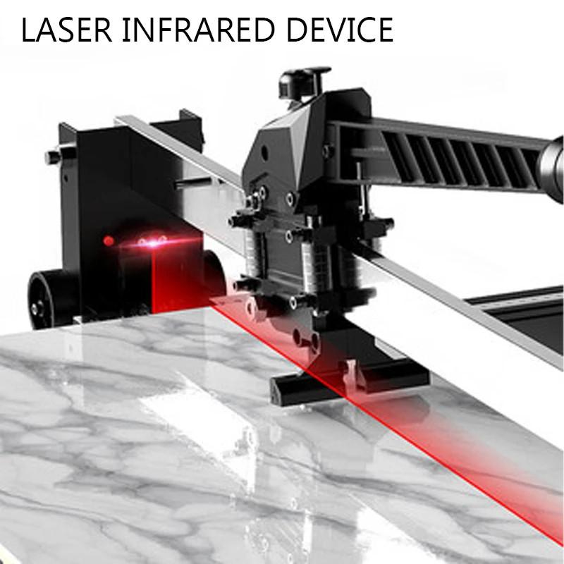 800MM Infrared Laser Positioning Ceramic Tile Cutter Push Knife Manual High Precision Marble Tile Cutting Machine