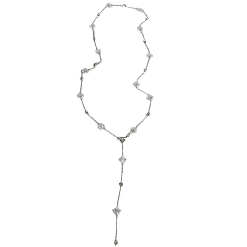 Cool feeling long shell fringe necklace ins simple and versatile sweater chain fashion temperament high-end necklace women