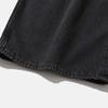 MOIF [Aw25] Wide Belted Denim Pants / Washed Black