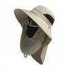 Nacken-Gesichts-Klappe Outdoor-Kappe Sonnenschutz Atmungsaktiv Modisch Outdoor Wander-Fischerei-Hut Khaki