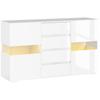 LED Light Sideboard - High Gloss White