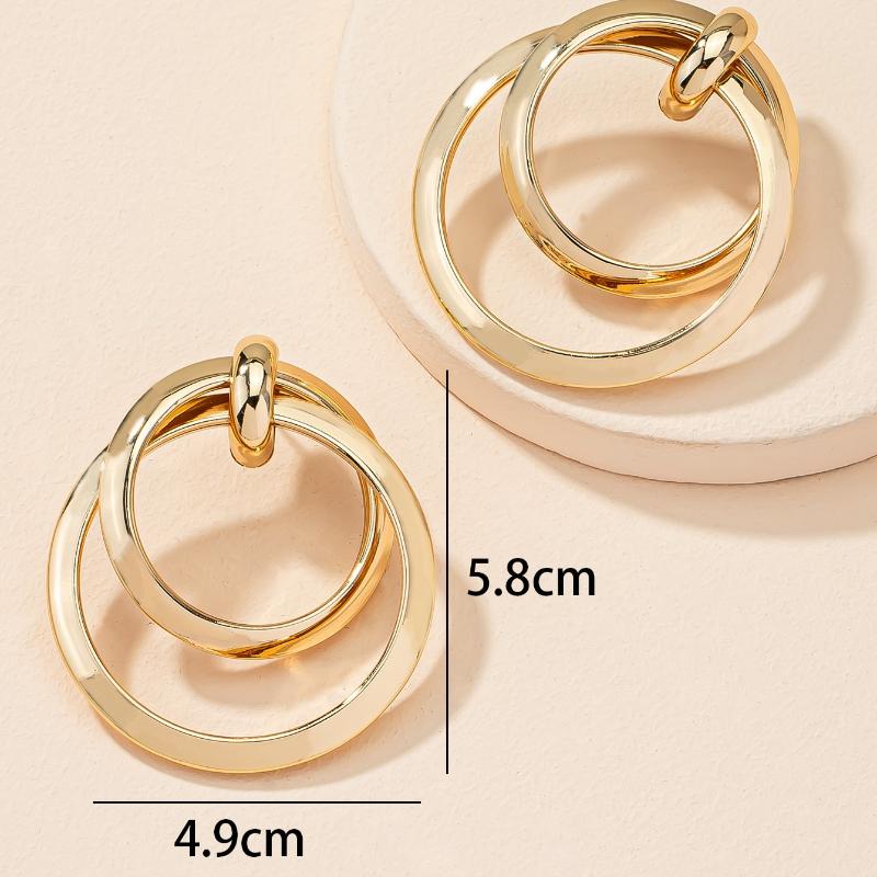 Round Drop Earrings