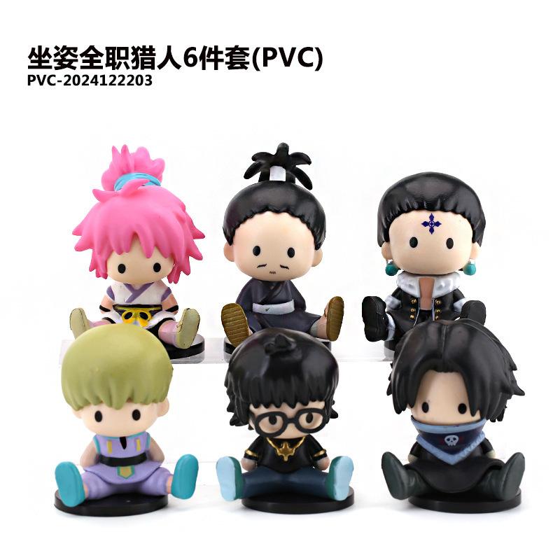 

9cm Anime Hunter x Hunter GON FREECSS Anime Figure Killua Zoldyck Action Figure Kurapika Small eyes Collectible Figure Doll Toys No box білий