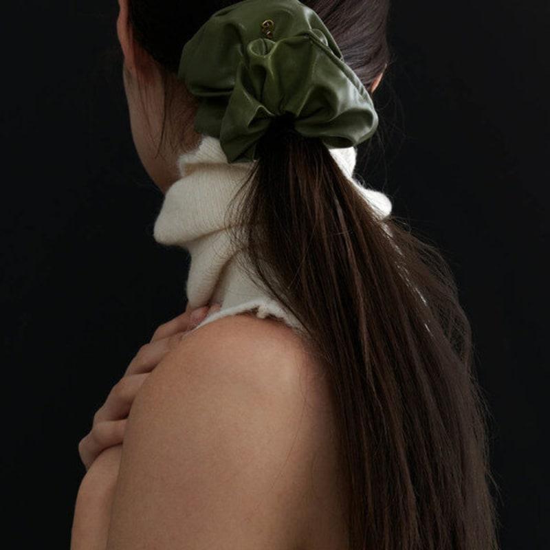 

OVT-U Веганская кожа Скранч (3colors) White