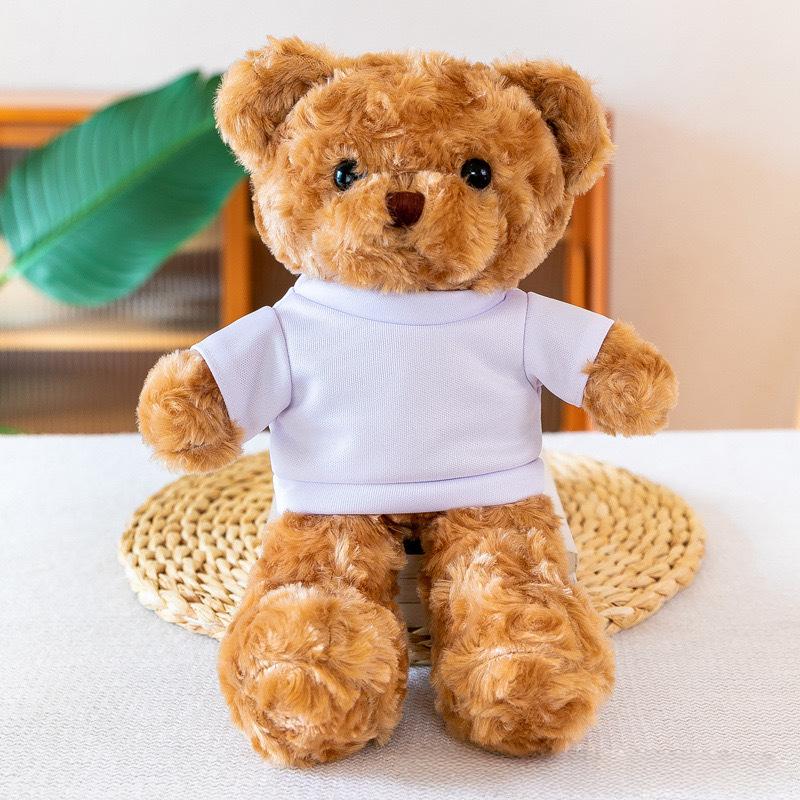 20cm Cute Dressed Teddy Bear Plush Toy Adorable Stuffed Animal With Soft Twisted Teddy Bear Perfect Gift For Girlfriend And Kids 20cm красный