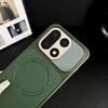 For OnePlus 15 Case Embossed Litchi Pattern Leather Magnetic Wireless Charging Anti-Fingerprint Comfortable Grip Soft Cover