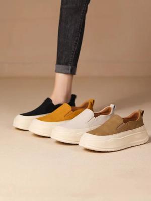 Retro Loafers Women'S Spring And Summer Thick-Soled Versatile Flat-Soled Women'S Shoes One-Pedal Lazy Single Shoes