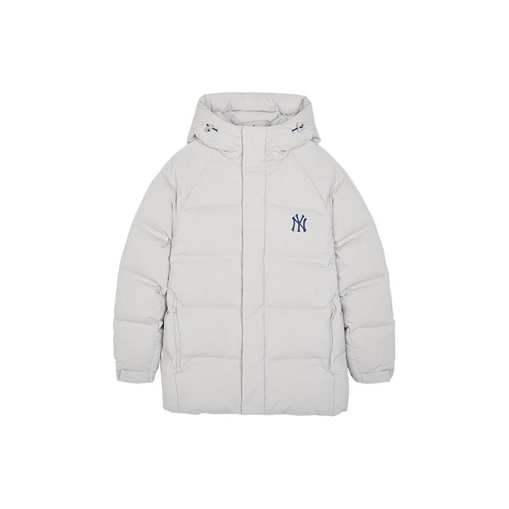 New MLB FW23 Down Jacket Unisex Light Gray 3ADJBS136-50GRL