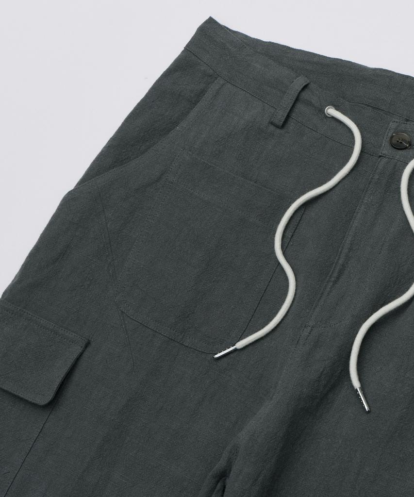 GLW Wide Front Pocket Summer Cargo Pants Charcoal