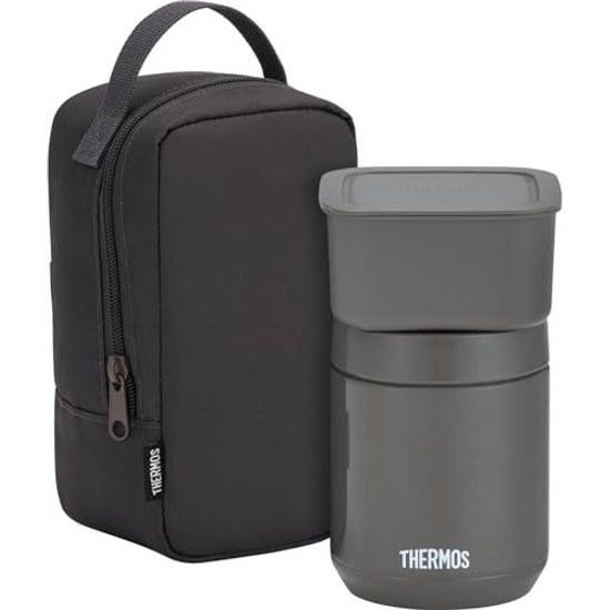 Thermos Vacuum Insulated Soup Lunch Set 400ml Dark Gray JarContainer JEE-800 DGY
